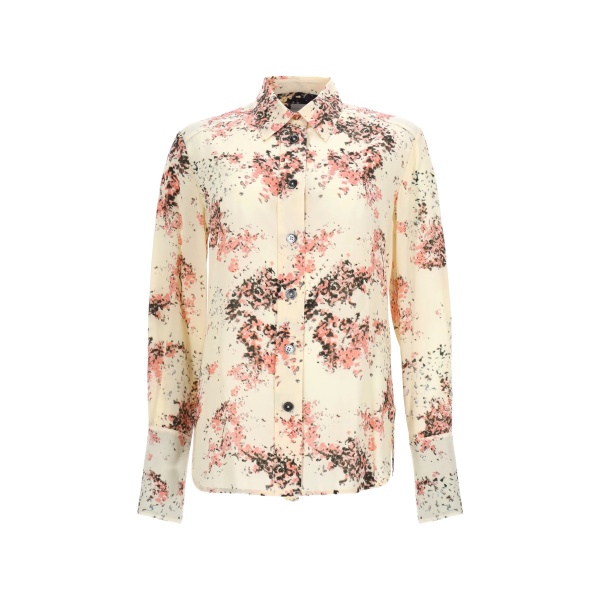 floral-print shirt