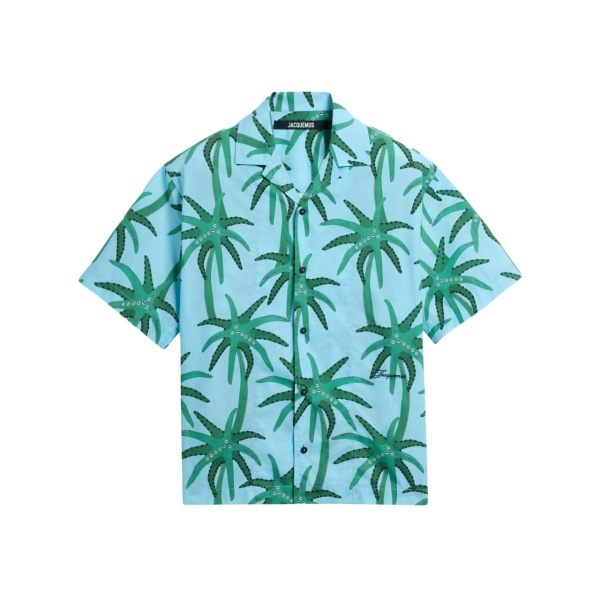 floral-print shirt