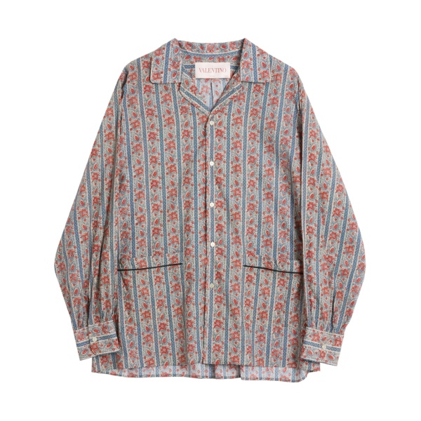 floral-print shirt