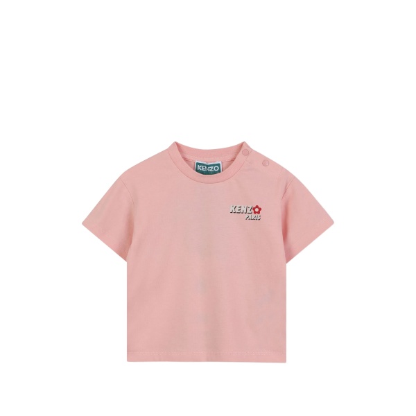 flower-graphic cotton T-shirt