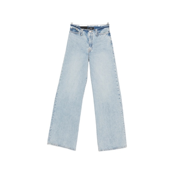 frayed-detail five-pockets jeans