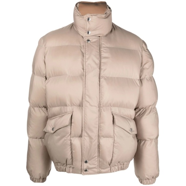 Graffiti-print puffer jacket