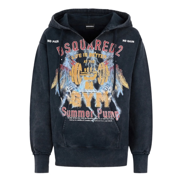 graphic print hoodie