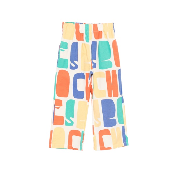 graphic-print trousers