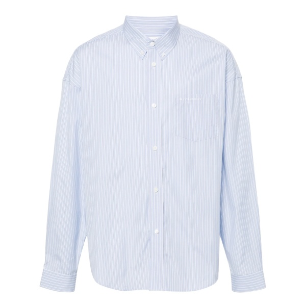halo-stripe cotton shirt