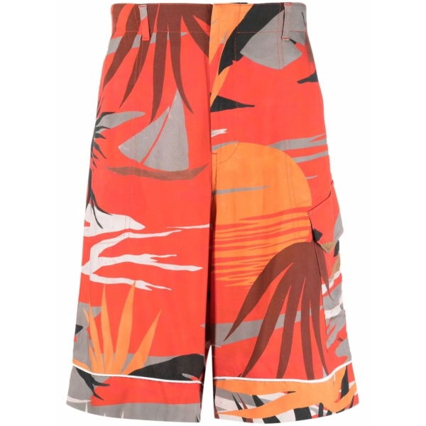 Hawaii graphic-print cargo shorts