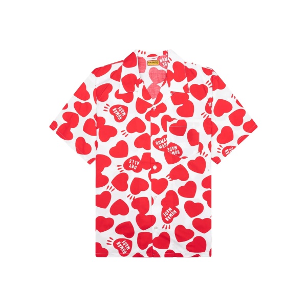 heart-print shirt
