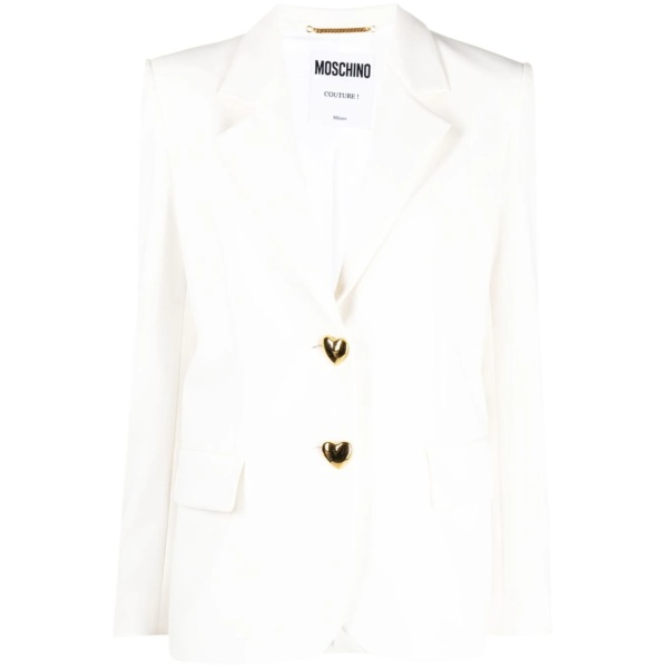 heart-shaped buttons blazer