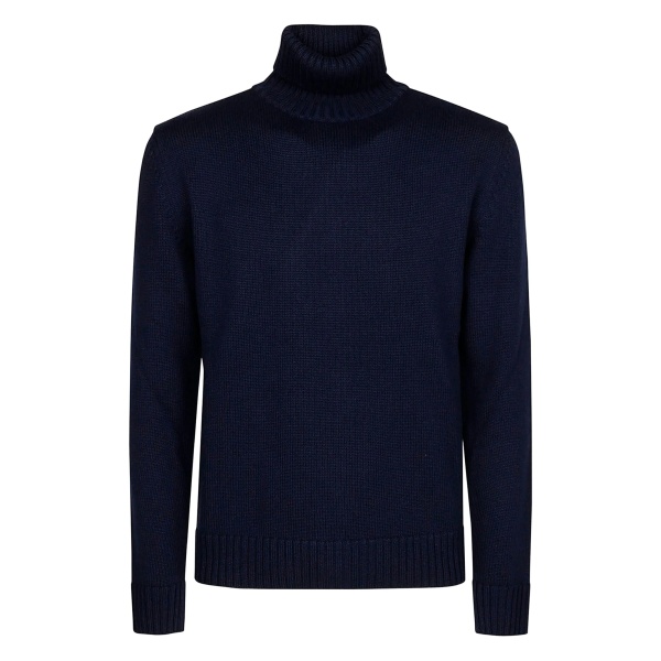high-neck wool sweater