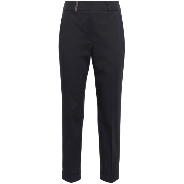 high-waist cropped trousers