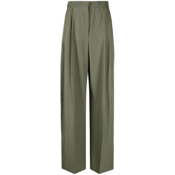 high-waisted tailored trousers