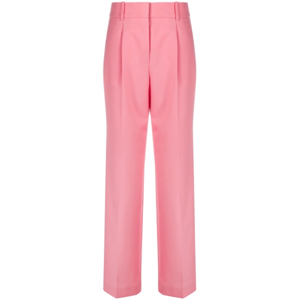 high-waisted tailored trousers