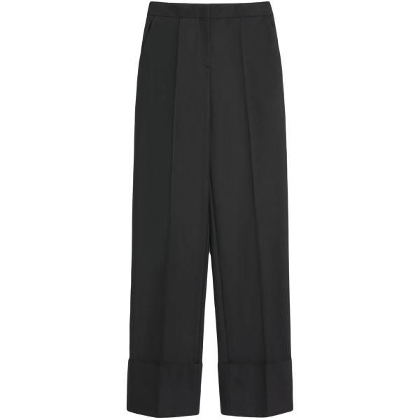 high-waisted trousers