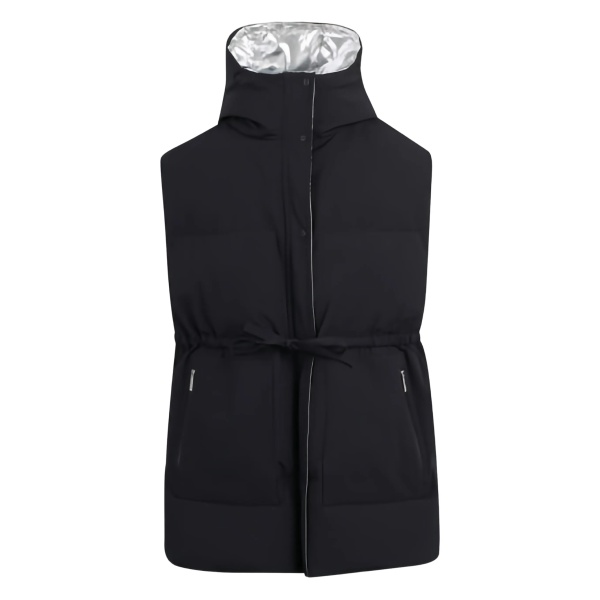 hooded gilet