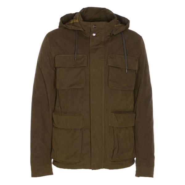 hooded padded parka