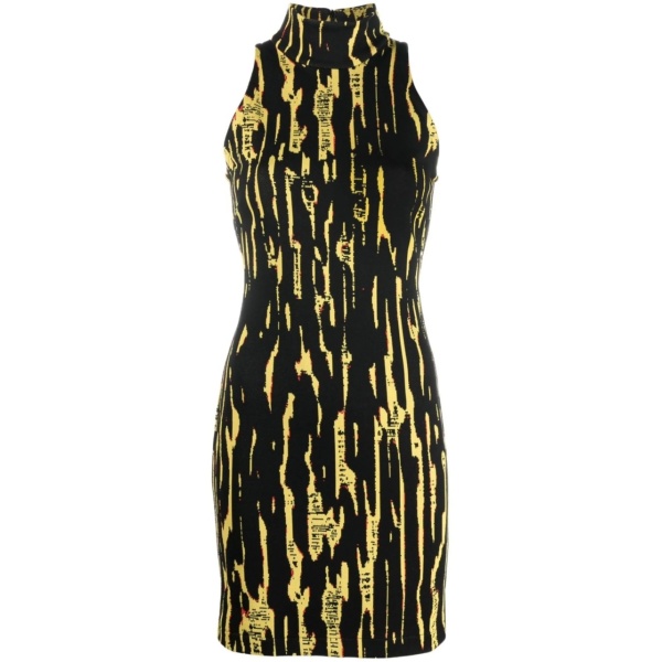 jacquard mini dress