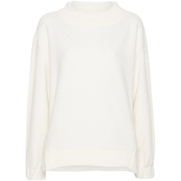 Kira logo-patch bouclé jumper