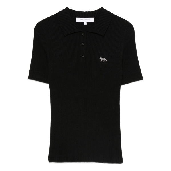 knitted polo shirt