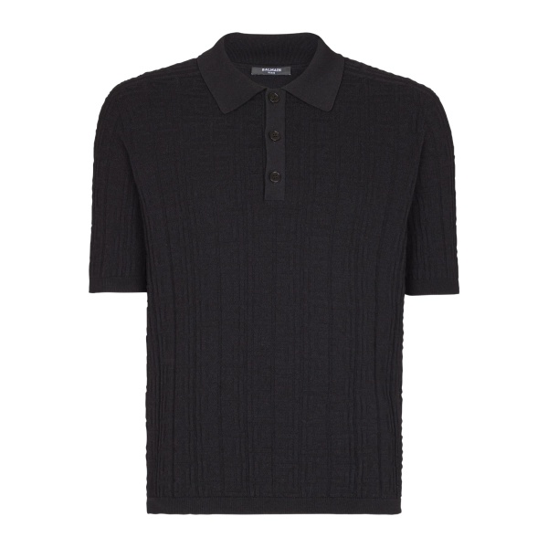 knitted polo shirt