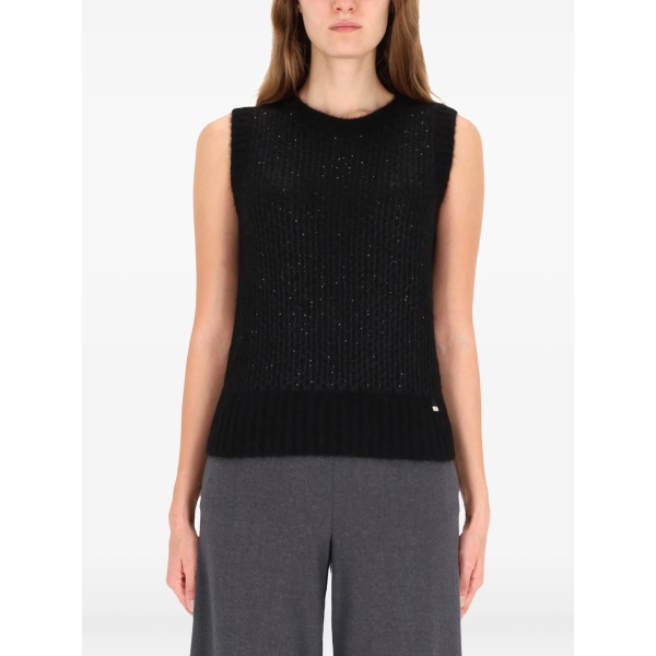knitted sleeveless top