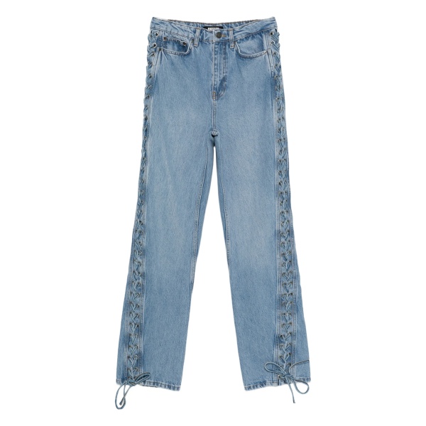 lace-up jeans