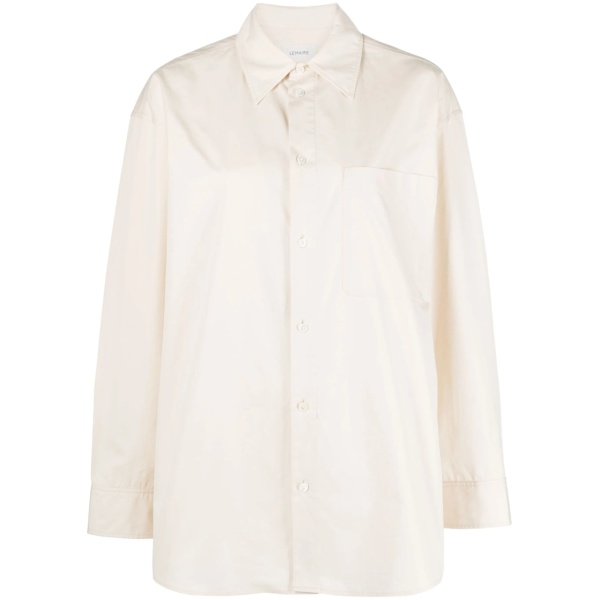 layered cotton shirt