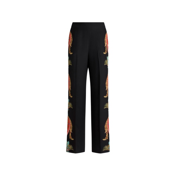 leafy paisley trousers