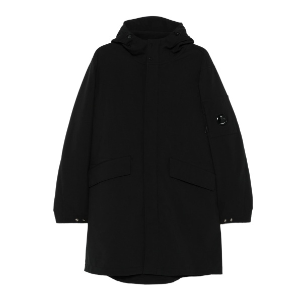 lens-detail hooded jacket