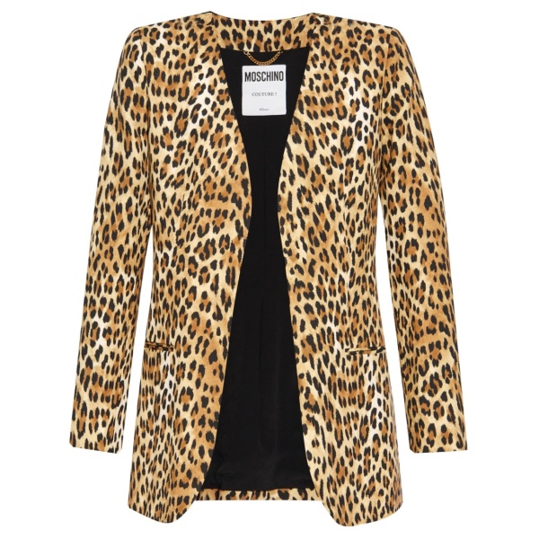 Leopard-print blazer