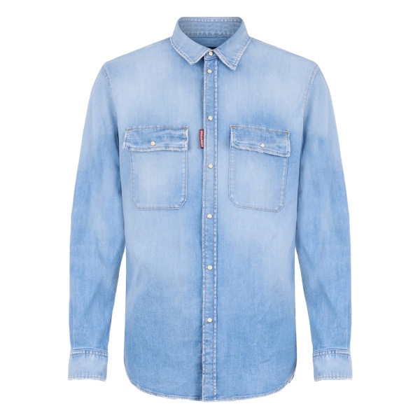 light wash pocket shirt