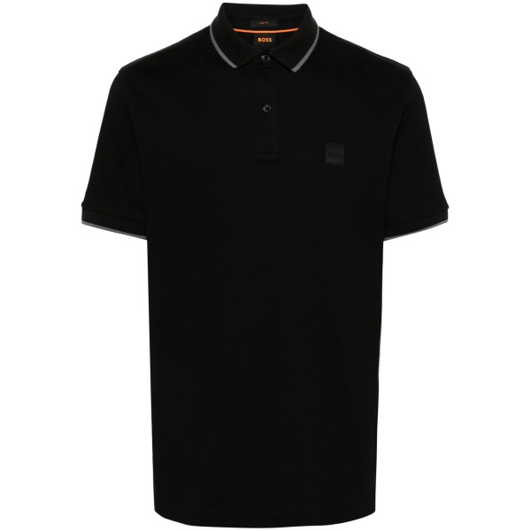 logo-appliqué polo shirt