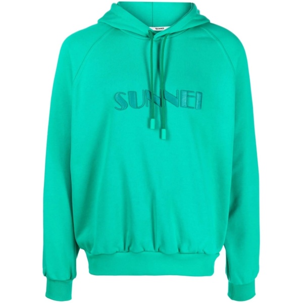 logo drawstring hoodie