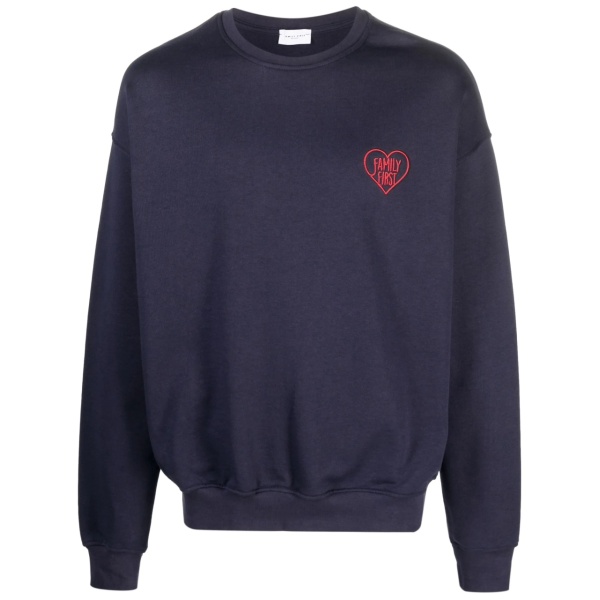 logo-embroidered cotton sweatshirt