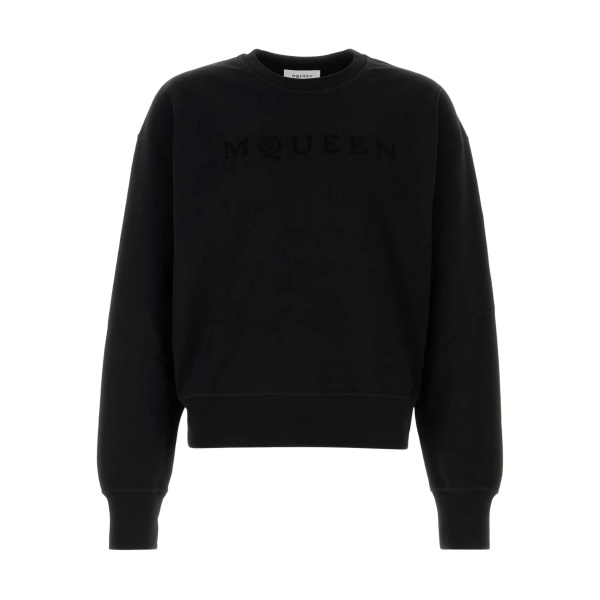 logo-embroidered cotton sweatshirt