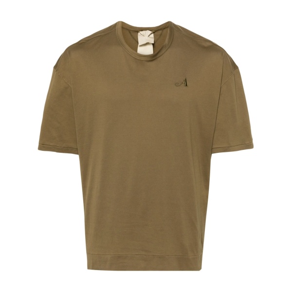 logo-embroidered cotton T-shirt