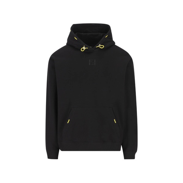 logo-embroidered hoodie