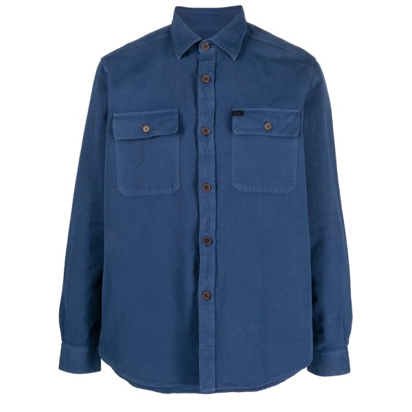 logo-embroidered oxford shirt