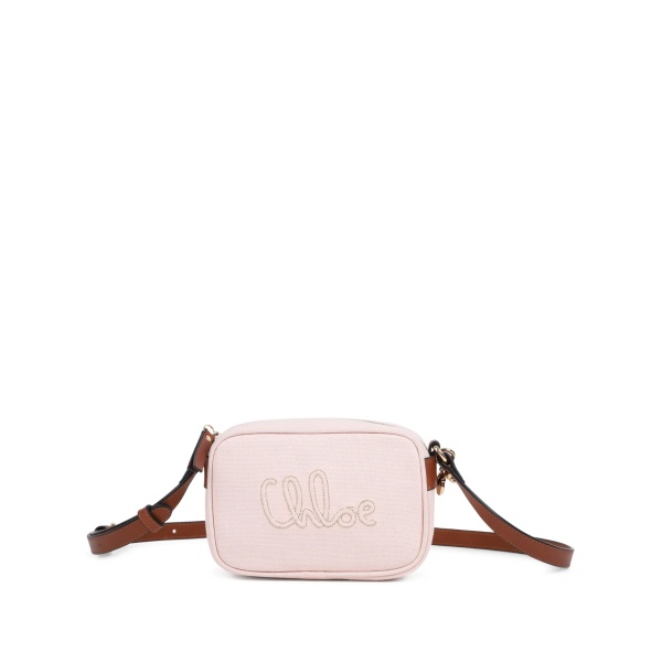 logo-embroidered shoulder bag