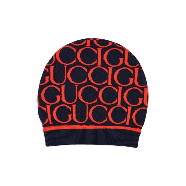 logo-jacquard beanie