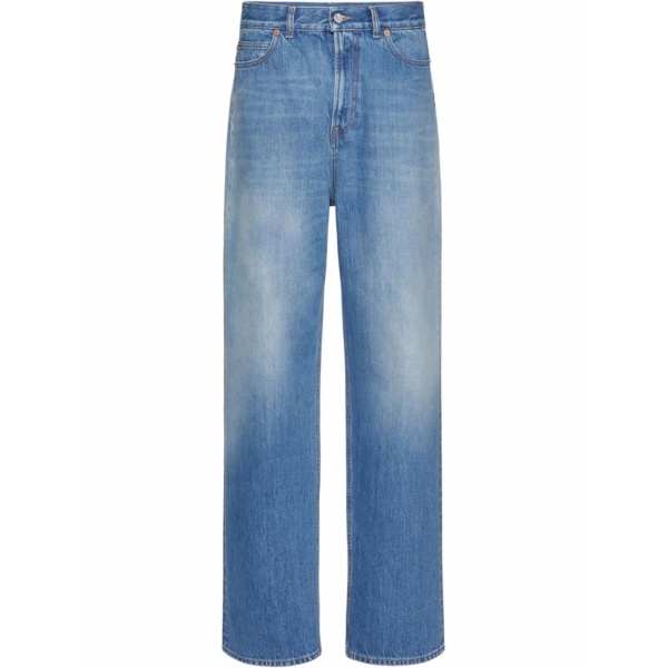 logo-patch denim jeans