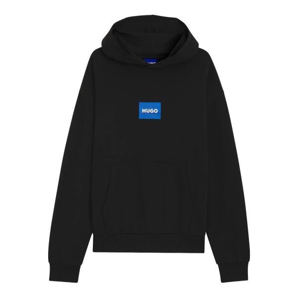 logo-patch hooded sweatshirt