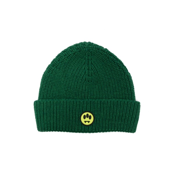 logo-patch knitted beanie