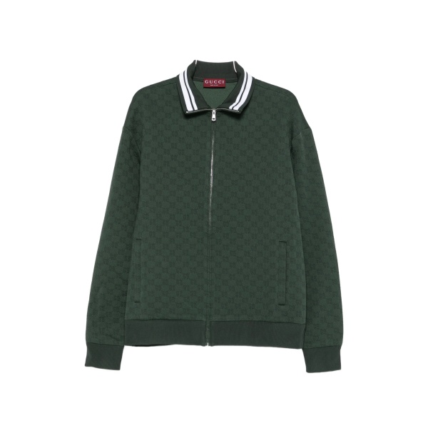 logo-pattern jacket