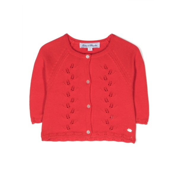 logo-plaque knitted jacket
