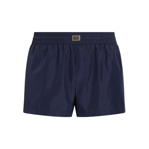 logo-plaque swim shorts
