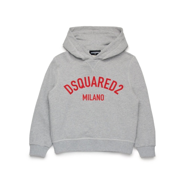 logo-print cotton hoodie