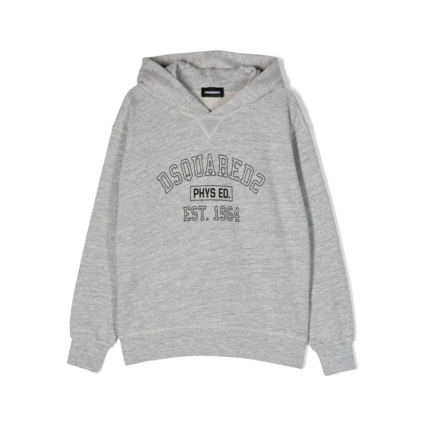 logo-print cotton hoodie