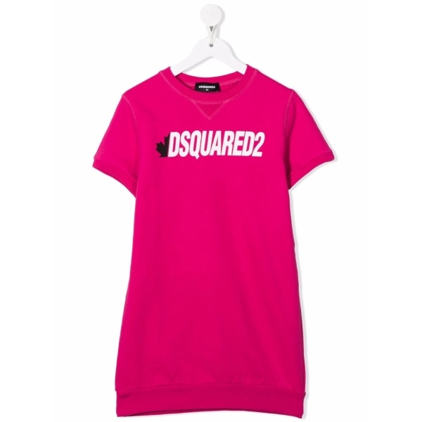 logo-print cotton T-shirt dress