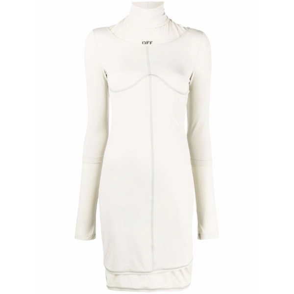logo-print jersey dress