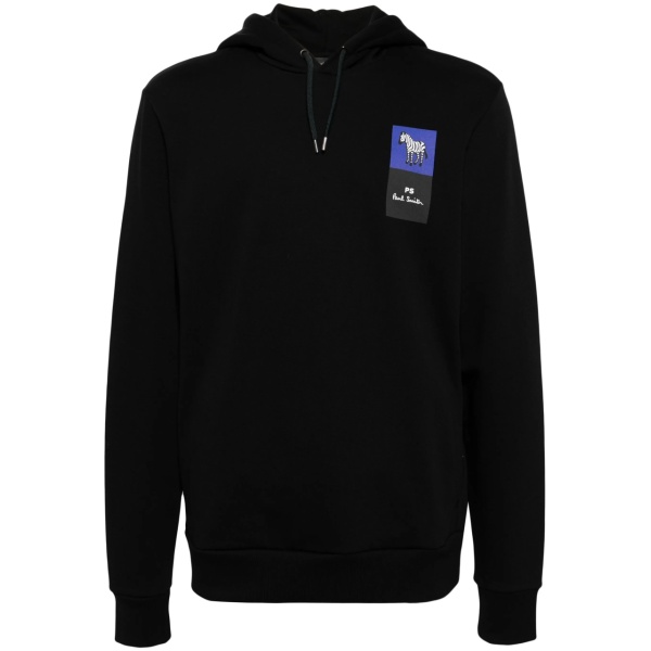 logo-print organic cotton hoodie